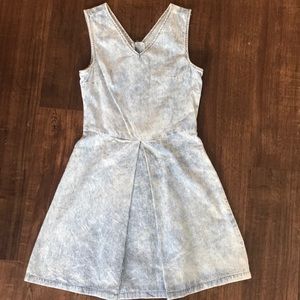Topshop distressed denim dress
